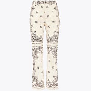 Tory Burch Americana Bandana Print Jeans Size 30 Worn Just One Day!